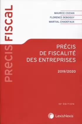 Couverture du produit · Précis de fiscalité des entreprises 2019/2020