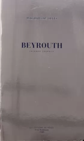 Couverture du produit · Beyrouth