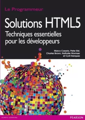 Couverture du produit · Solutions HTML 5