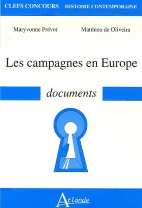 Couverture du produit · Les campagnes en Europe - Documents