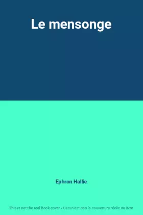 Couverture du produit · Le mensonge
