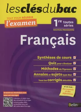 Couverture du produit · Cls du Bac - Franais 1re L ES S - Russir l'examen