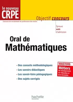 Couverture du produit · L'épreuve orale de mathématiques au nouveau CRPE