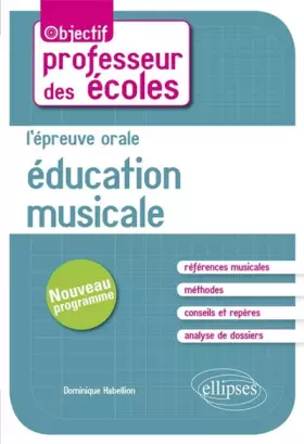 Couverture du produit · L'Épreuve Orale Éducation Musicale au Concours de Professeur des Écoles