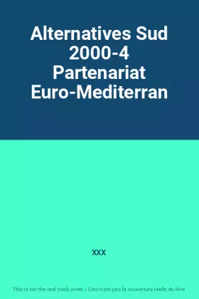 Couverture du produit · Alternatives Sud 2000-4 Partenariat Euro-Mediterran