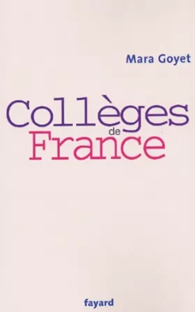 Couverture du produit · Collèges de France