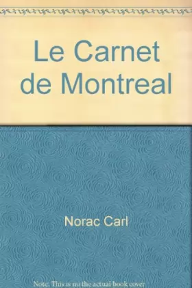 Couverture du produit · Le Carnet de Montréal