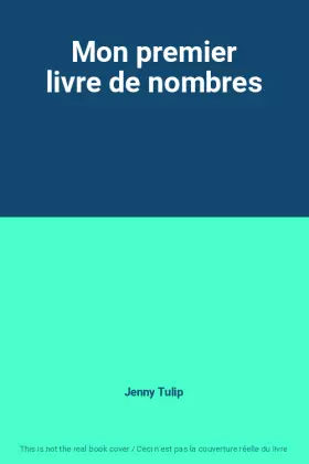 Couverture du produit · Mon premier livre de nombres