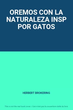 Couverture du produit · OREMOS CON LA NATURALEZA INSP POR GATOS