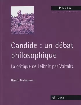 Couverture du produit · Candide : un débat philosophique : La critique de Leibniz par Voltaire