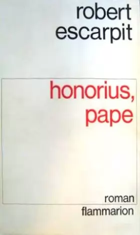 Couverture du produit · Honorius, Pape. Envoi signé de l'auteur.