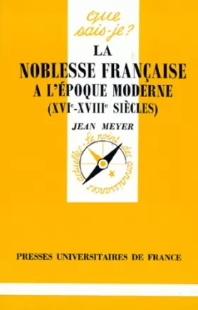 Couverture du produit · La noblesse française à l'époque moderne