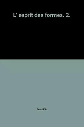 Couverture du produit · L'esprit des formes