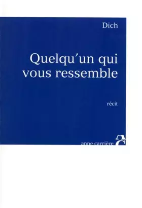 Couverture du produit · Quelqu'un qui vous ressemble