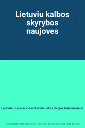 Couverture du produit · Lietuviu kalbos skyrybos naujoves