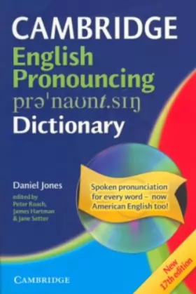 Couverture du produit · Cambridge English Pronouncing Dictionary Paperback with CD-ROM for Windows