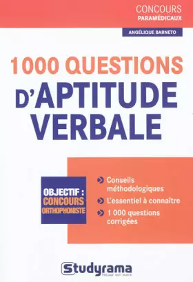 Couverture du produit · 1000 questions d'aptitude verbale