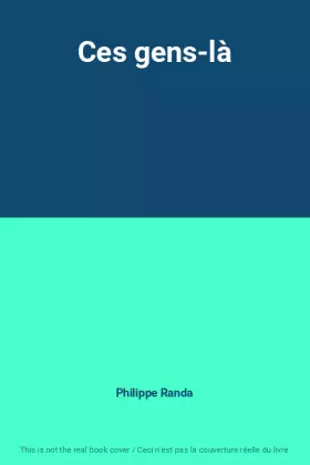 Couverture du produit · Ces gens-là