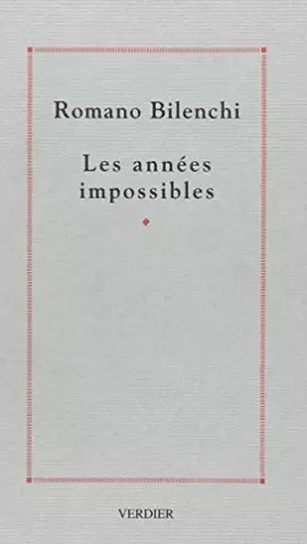 Couverture du produit · Les années impossibles