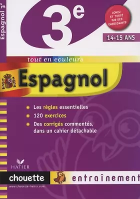 Couverture du produit · Espagnol 3e - Chouette: Cahier de révision et d'entraînement