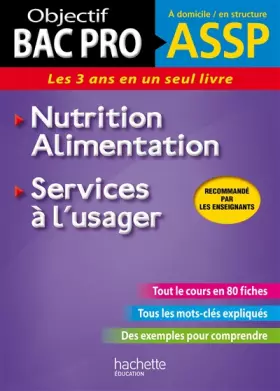 Couverture du produit · Fiches ASSP Services à l'usager, Nutrition-Alimentation