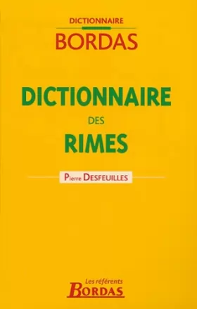 Couverture du produit · DICTIONNAIRE BORDAS DES RIMES 04 (Ancienne Edition)