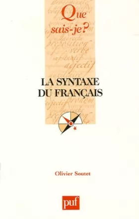 Couverture du produit · La syntaxe du français