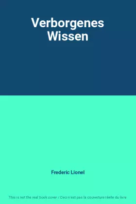 Couverture du produit · Verborgenes Wissen