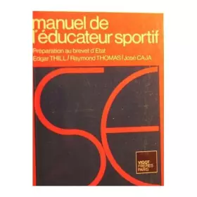 Couverture du produit · Manuel de l'éducateur sportif
