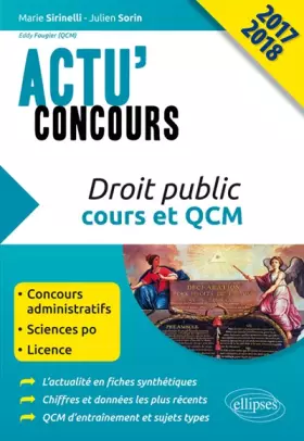 Couverture du produit · Droit Public Cours et QCM Actu'Concours 2017 2018