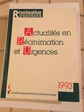 Couverture du produit · Actualites en réanimation et urgences 1993