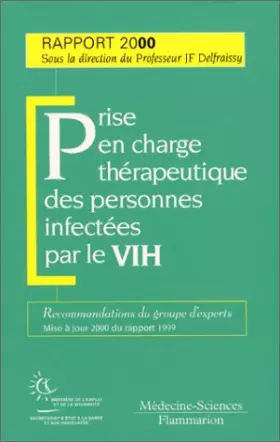 Couverture du produit · Prise en charge thérapeutique des personnes infectées par le VIH
