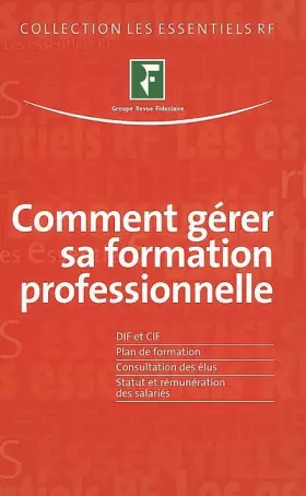Couverture du produit · Gérer sa formation professionnelle