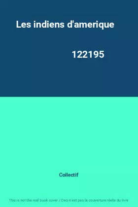 Couverture du produit · Les indiens d'amerique                                                                        122195