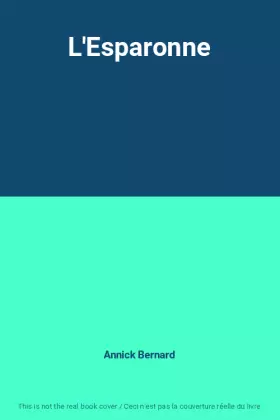 Couverture du produit · L'Esparonne