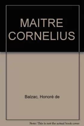 Couverture du produit · Maître Cornélius