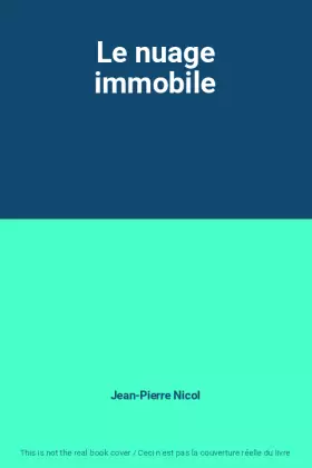 Couverture du produit · Le nuage immobile