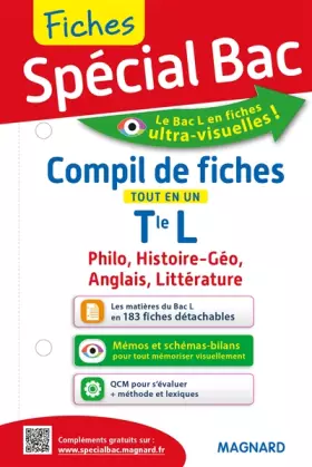 Couverture du produit · Compil de fiches tout en un Tle L : Philosophie, Histoire-géo, Anglais, Littérature