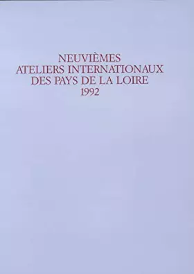 Couverture du produit · IXe Ateliers Internationaux du Frac des Pays de la Loire