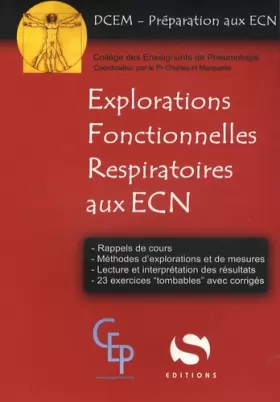 Couverture du produit · Explorations fonctionnelles respiratoires aux ECN