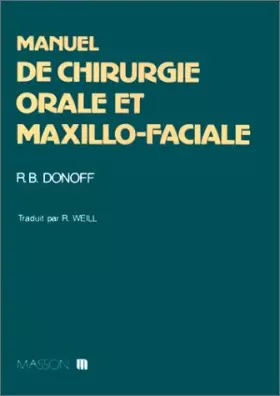 Couverture du produit · Manuel de chirurgie orale et maxillo-faciale