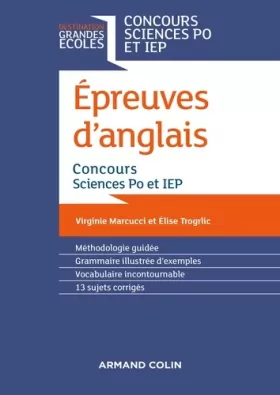 Couverture du produit · Epreuves d'anglais - Concours Sciences Po et IEP - 2e éd.: Concours Sciences Po et IEP