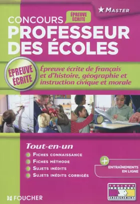 Couverture du produit · Epreuve écrite de français d'histoire-géographie et instruction civique et morale: Concours professeurs des écoles - Epreuve éc