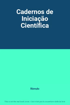 Couverture du produit · Cadernos de Iniciação Científica