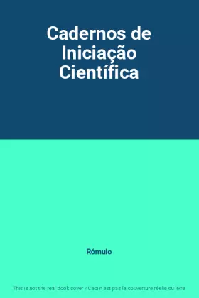 Couverture du produit · Cadernos de Iniciação Científica