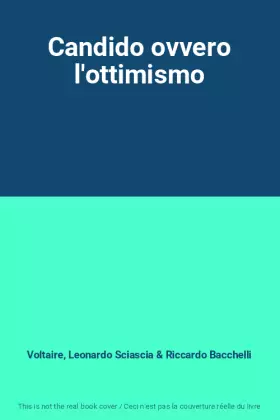 Couverture du produit · Candido ovvero l'ottimismo