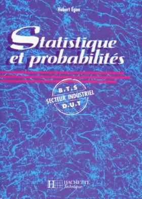 Couverture du produit · Statistique et probabilités. BTS-DUT, secteur industriel