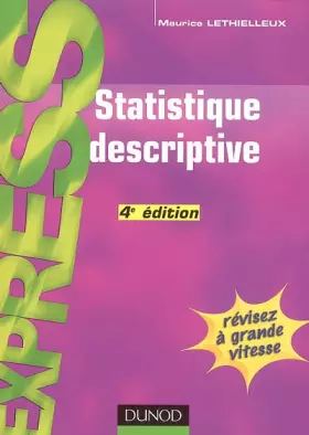 Couverture du produit · Statistique descriptive