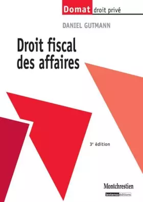Couverture du produit · Droit fiscal des affaires