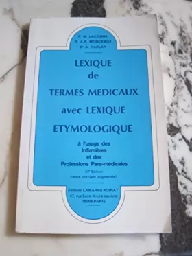 Couverture du produit · Lexique de termes médicaux